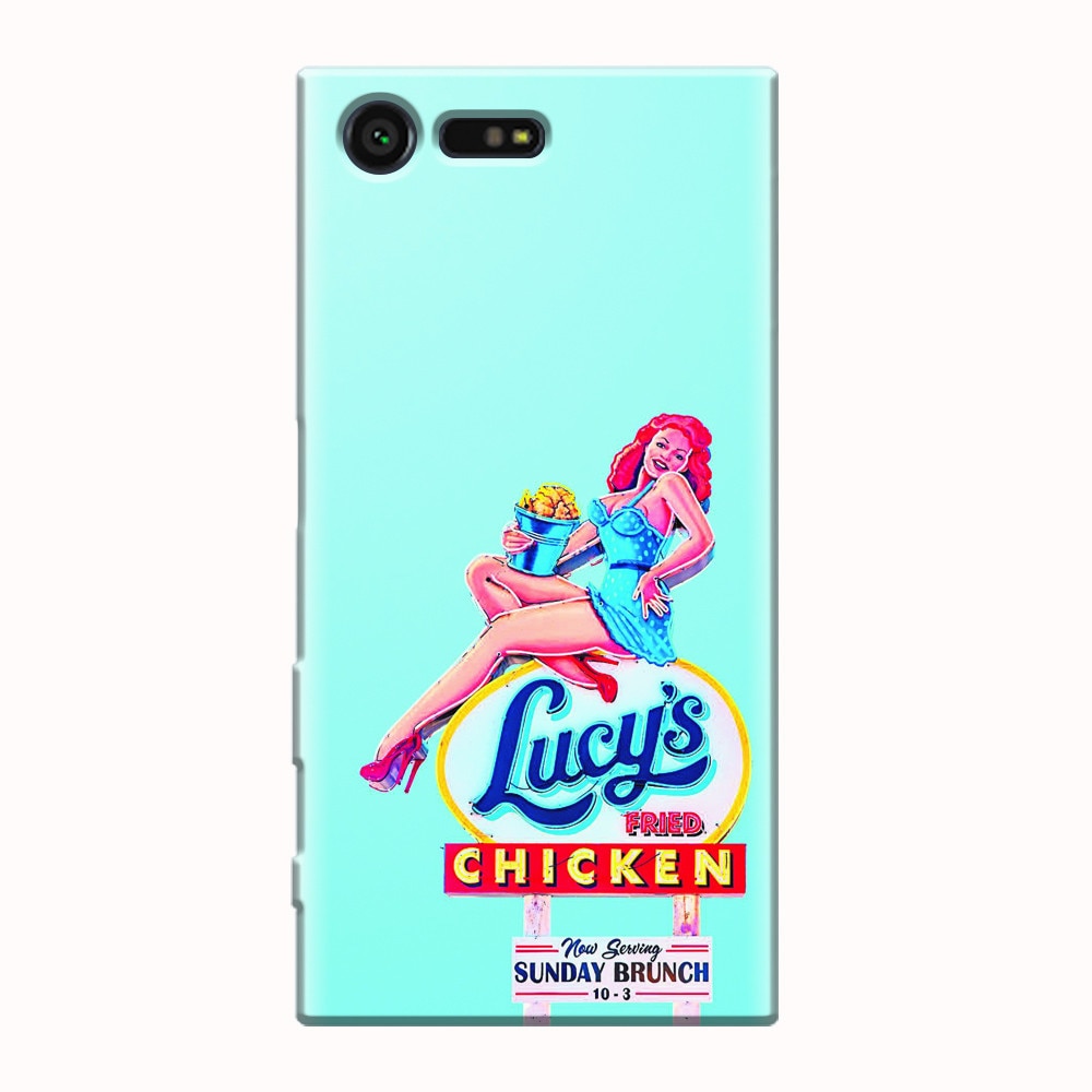 Husa silicon pentru Sony Xperia X Compact, American Vintage Restaurant Sign