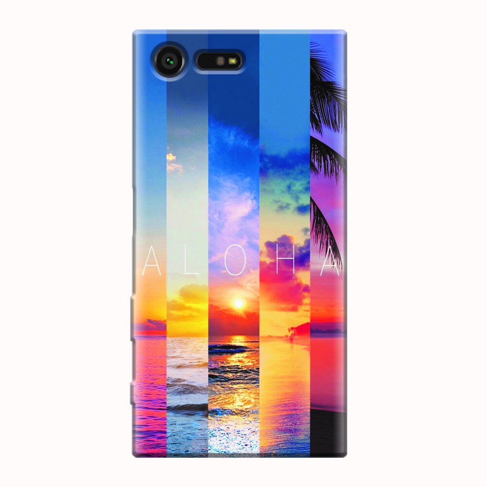 Husa silicon pentru Sony Xperia X Compact, Aloha Summer Stripes