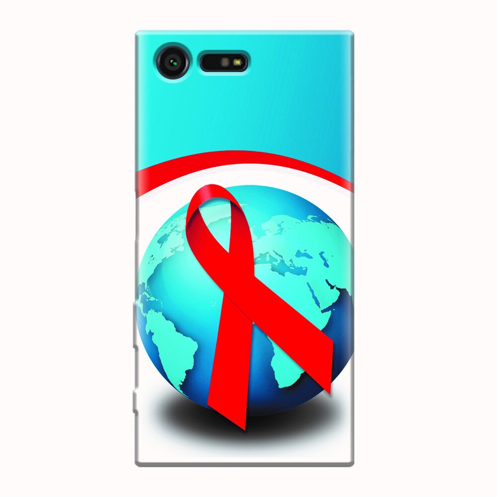Husa silicon pentru Sony Xperia X Compact, World Aids Day
