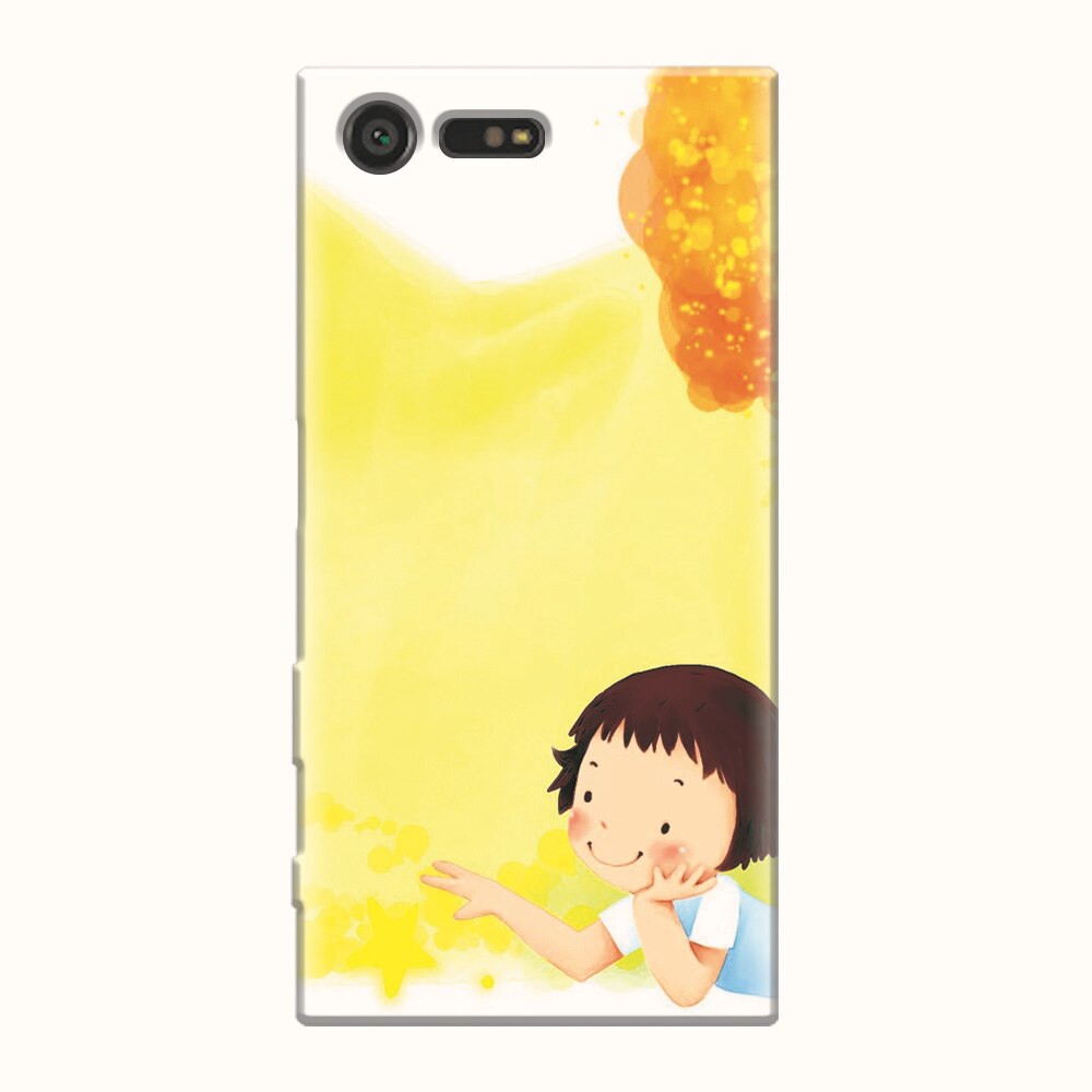 Husa silicon pentru Sony Xperia X Compact, Child Autumn Paint Hd