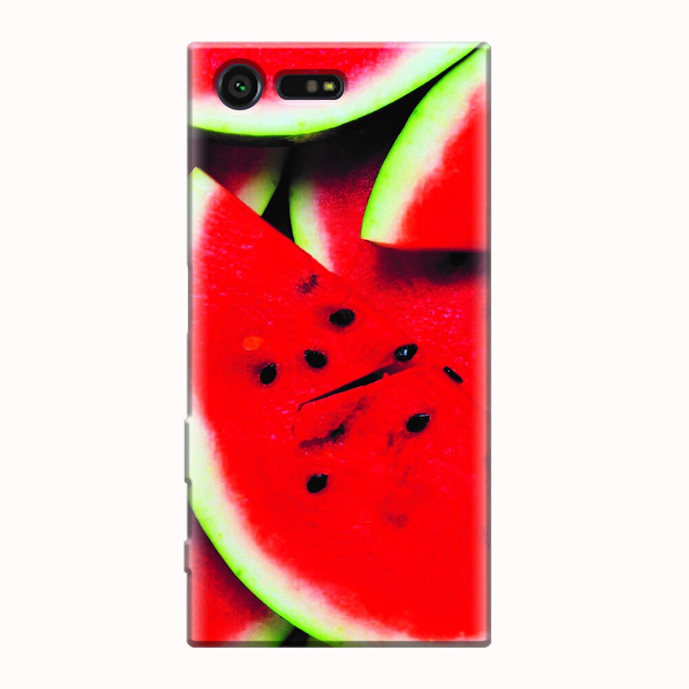 Husa silicon pentru Sony Xperia X Compact, S Of Watermelon Slice