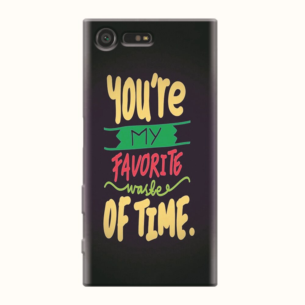 Husa silicon pentru Sony Xperia X Compact, My Favorite Waste Of Time