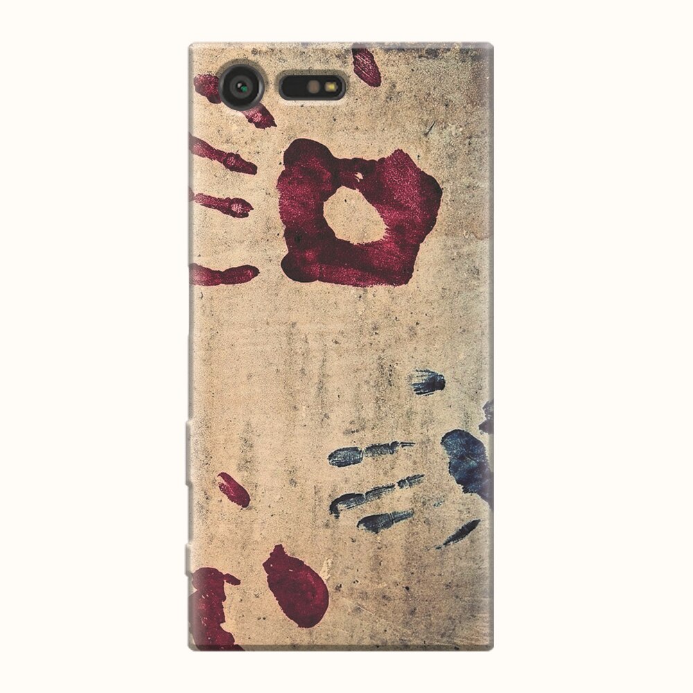 Husa silicon pentru Sony Xperia X Compact, Handprints