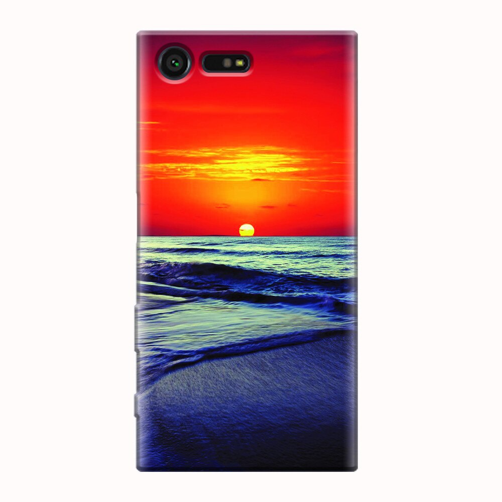 Husa silicon pentru Sony Xperia X Compact, Ocean Sunset