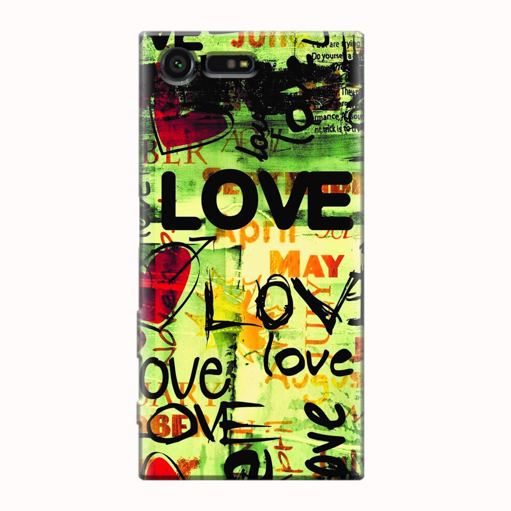 Husa silicon pentru Sony Xperia X Compact, Love Artwork