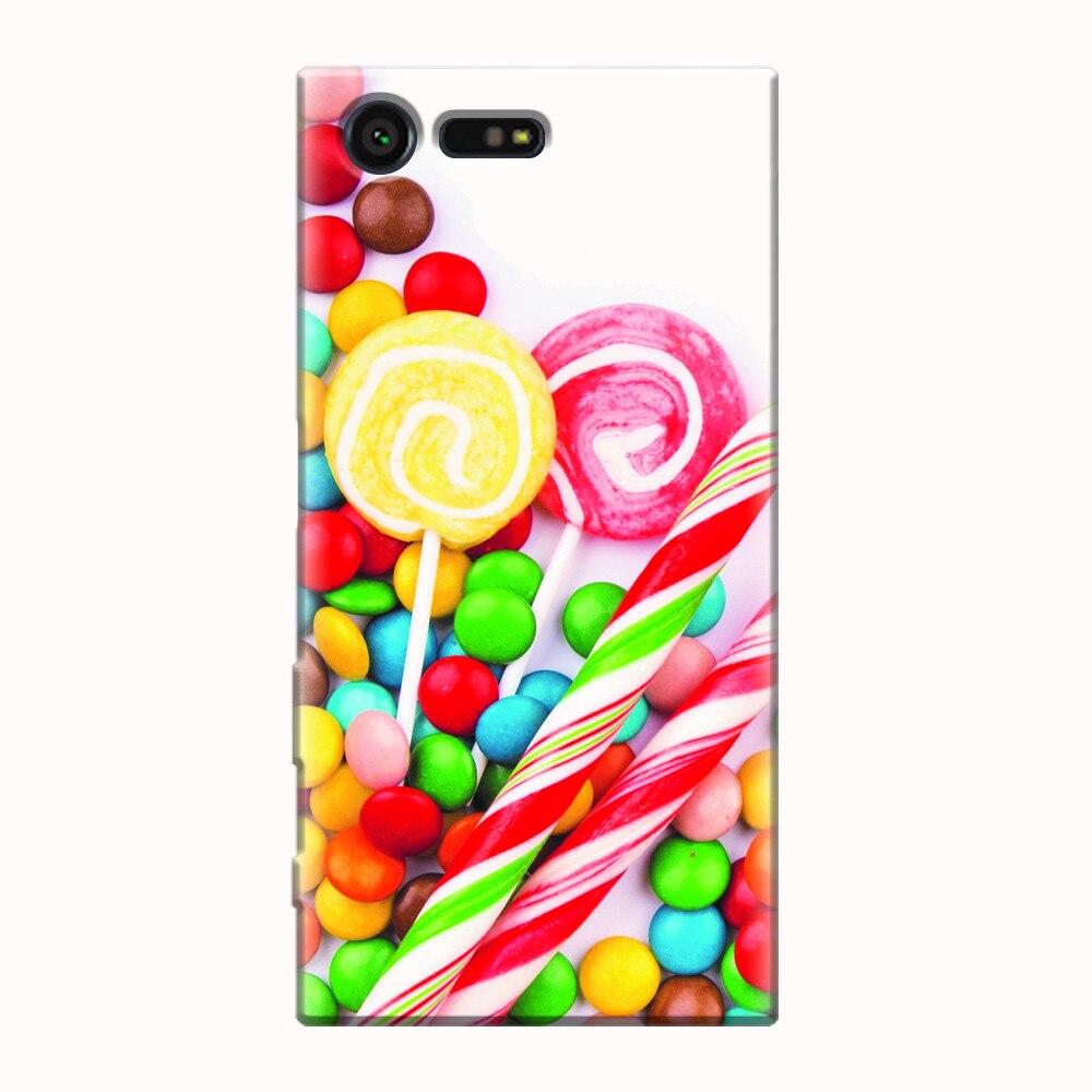 Husa silicon pentru Sony Xperia X Compact, Sweet Colorful Candy