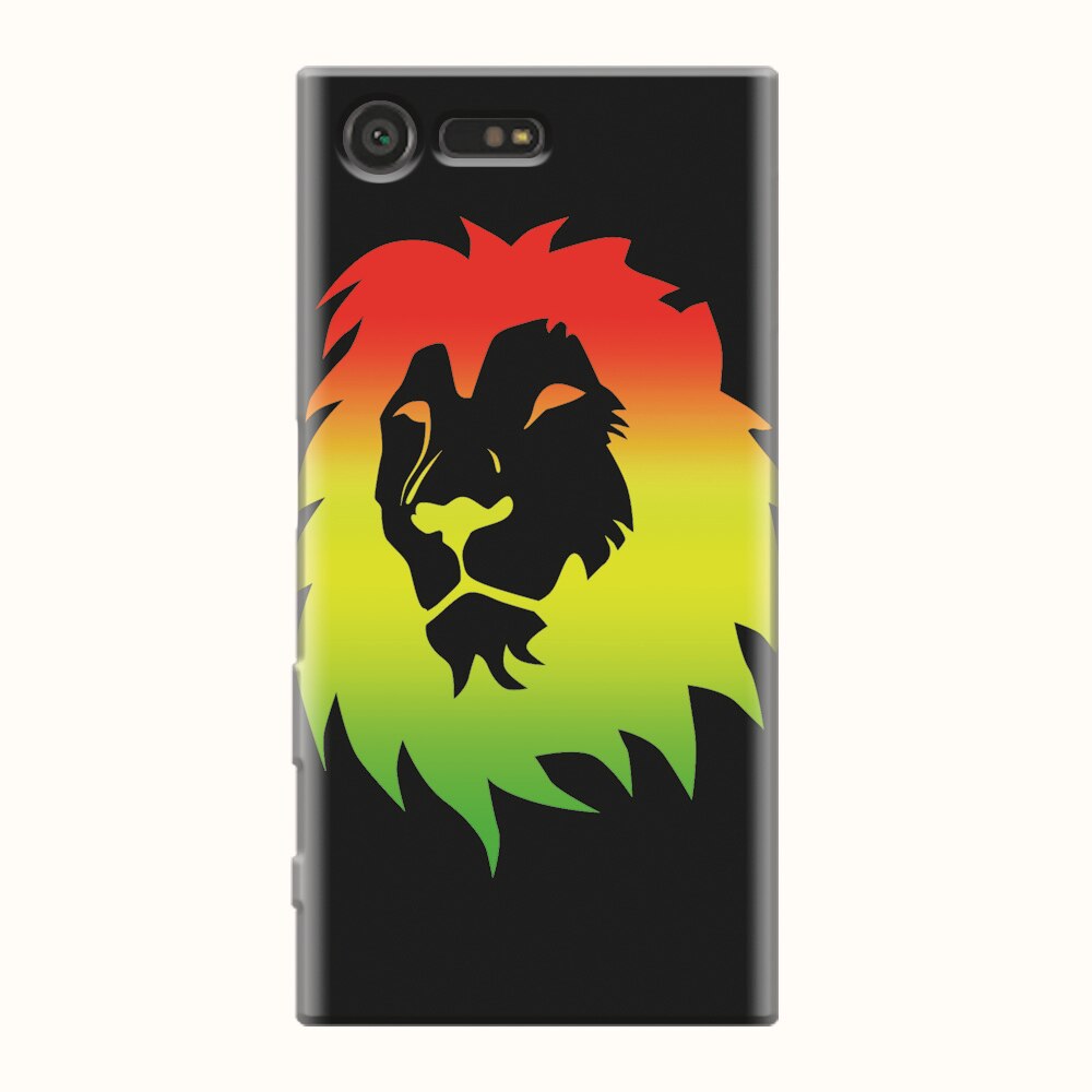 Husa silicon pentru Sony Xperia X Compact, Rasta Color Lion