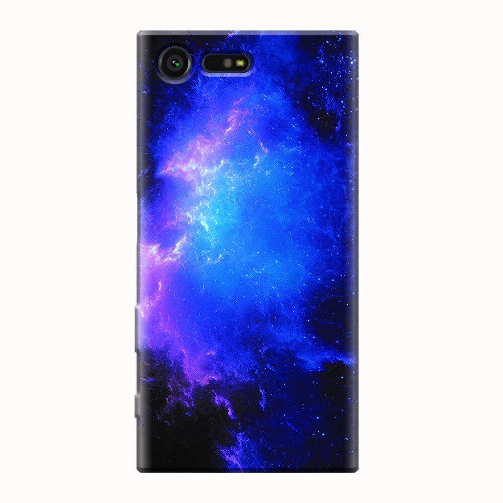 Husa silicon pentru Sony Xperia X Compact, Purple Space Nebula