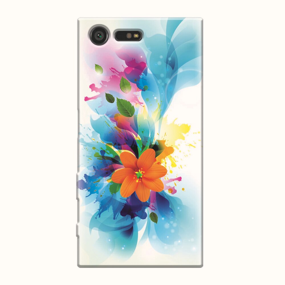 Husa silicon pentru Sony Xperia X Compact, Flower 011