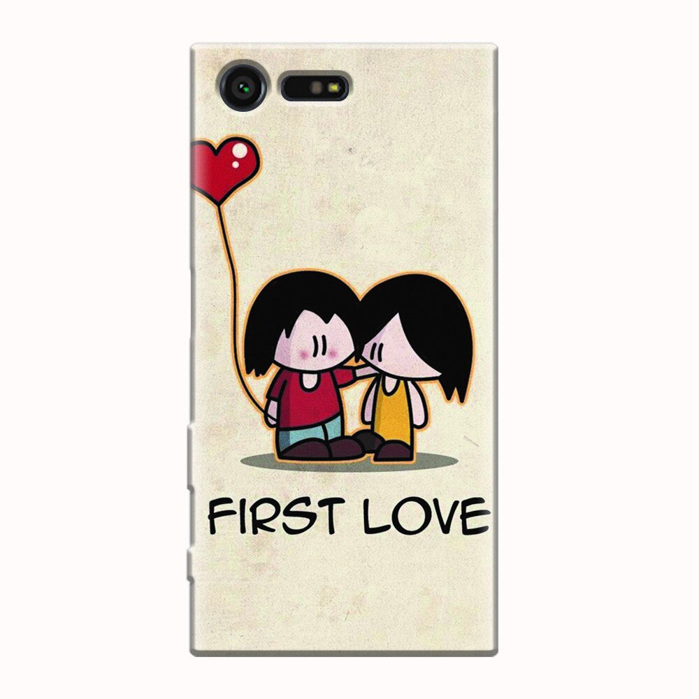 Husa silicon pentru Sony Xperia X Compact, First Love Great Lock Screen