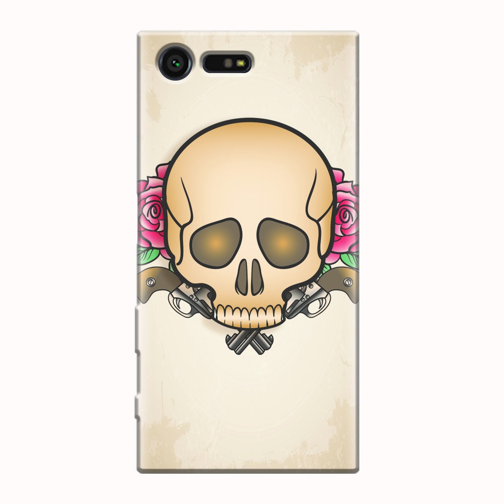 Husa silicon pentru Sony Xperia X Compact, Skulls And Roses