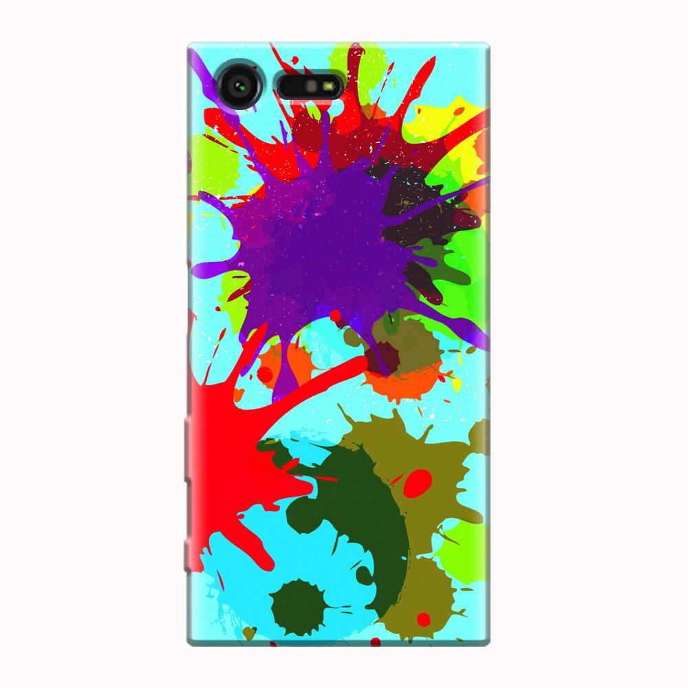 Husa silicon pentru Sony Xperia X Compact, Holi Splash