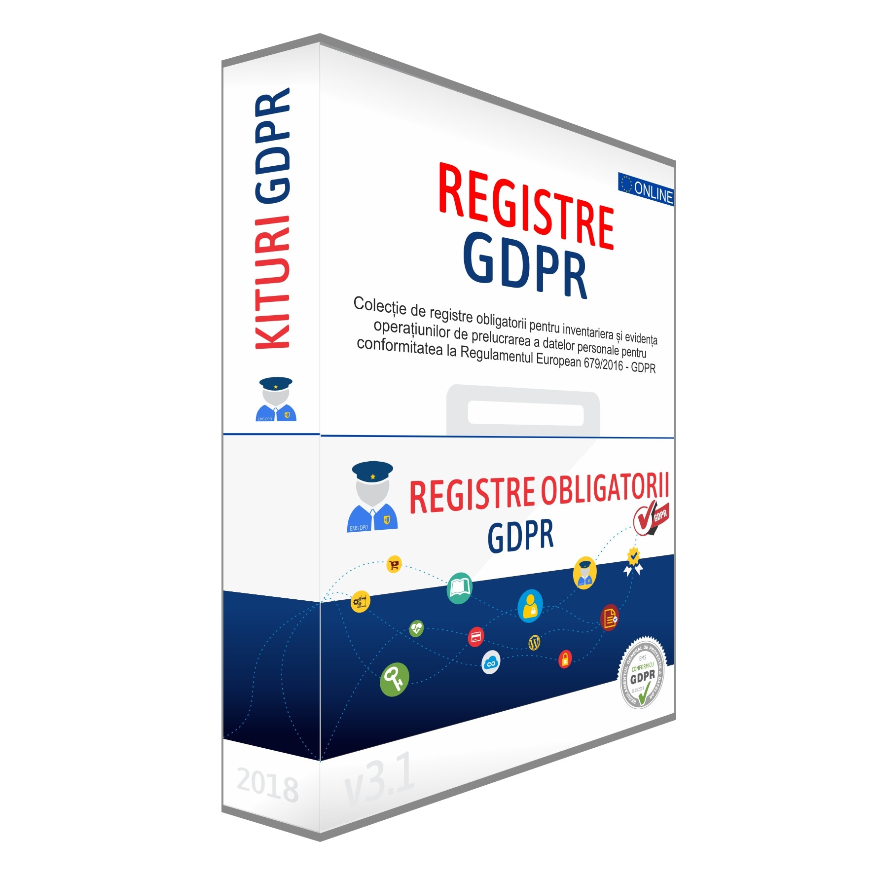 Kit Gdpr Setul De Registre Obligatorii Pentru Evidenta Activitatilor De Prelucrare Conform La Regulamentul Eu 679 2016 Emag Ro