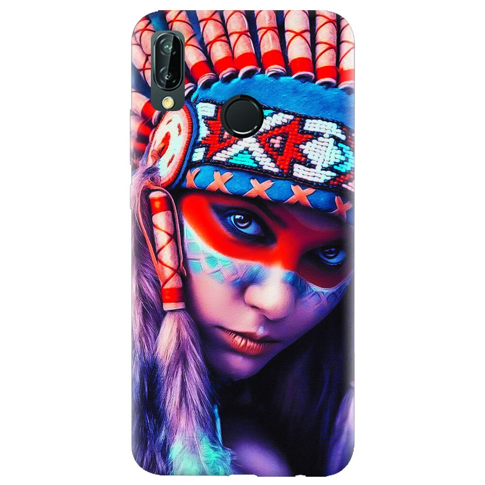 Husa silicon pentru Huawei P20 Lite, Attractive Girl Model