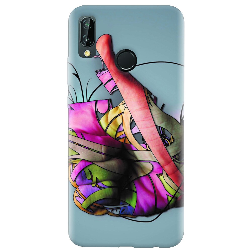 Husa silicon pentru Huawei P20 Lite, Beautiful Hand Art