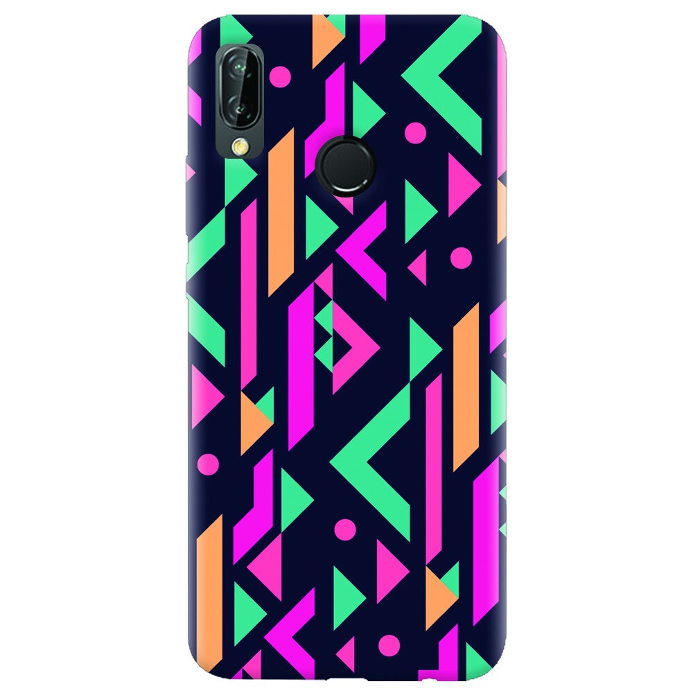 Husa silicon pentru Huawei P20 Lite, Alien Geometrics