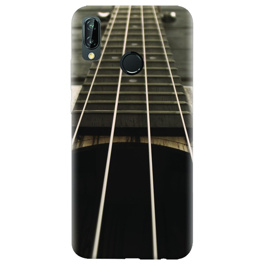 Husa silicon pentru Huawei P20 Lite, Bass Guitar