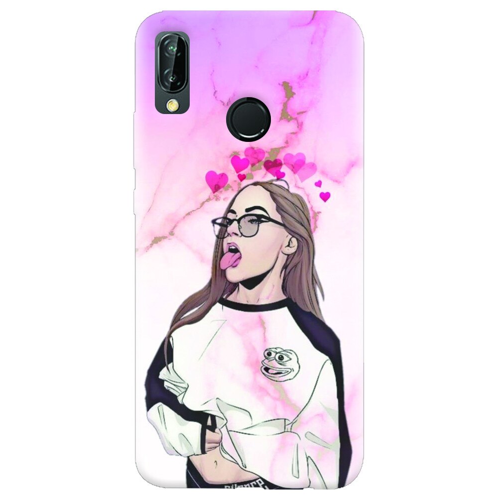 Husa silicon pentru Huawei P20 Lite, Bad Girl