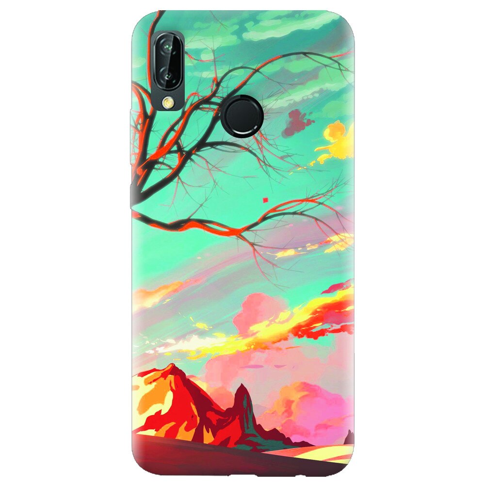 Husa silicon pentru Huawei P20 Lite, Artistic Landscape