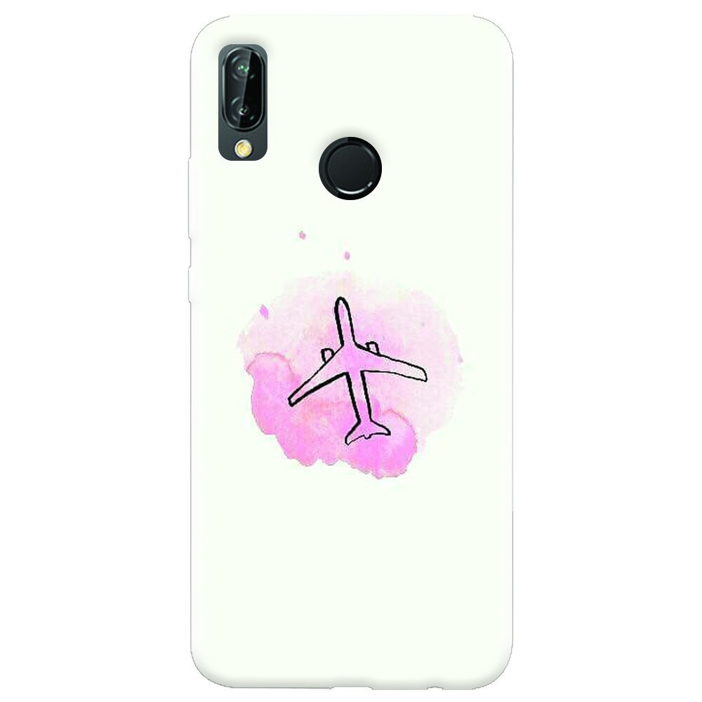 Husa silicon pentru Huawei P20 Lite, Airplain