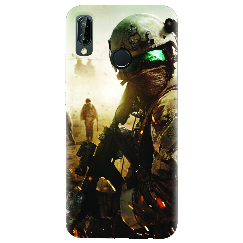 Husa silicon pentru Huawei P20 Lite, Battlefield