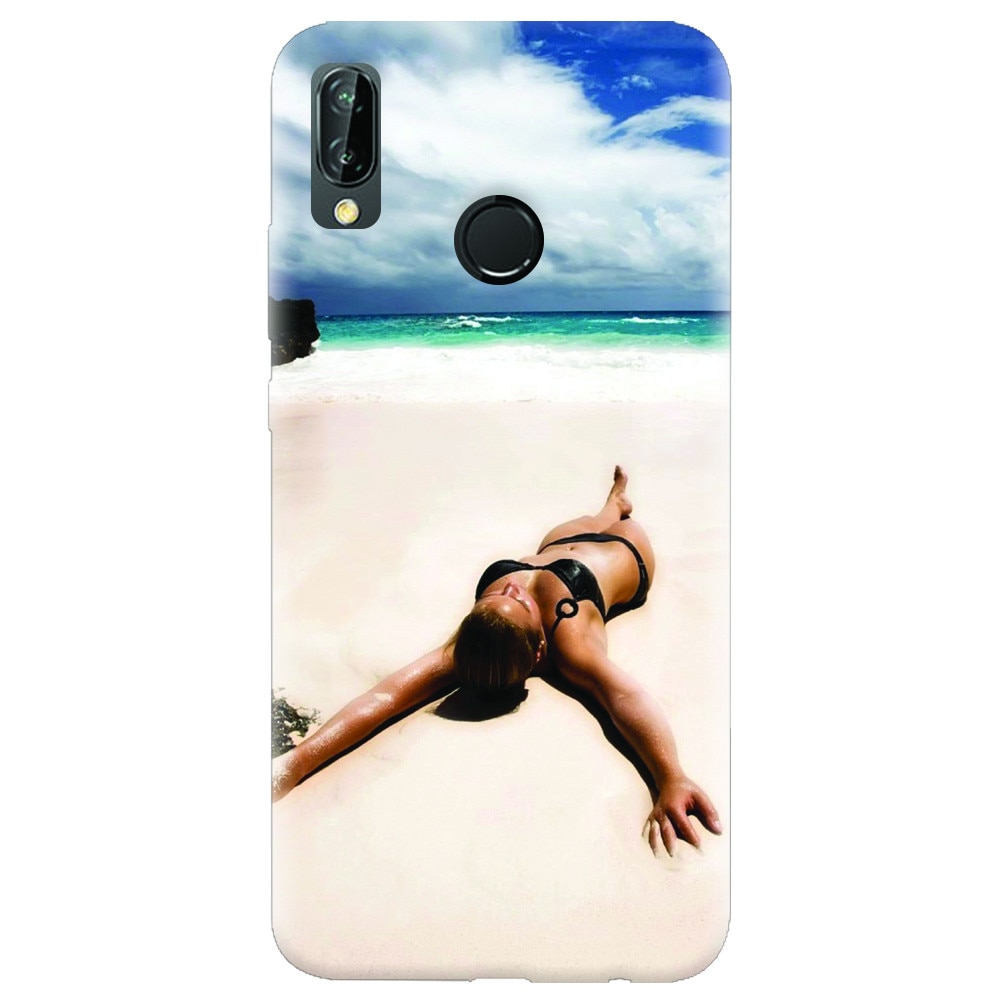 Husa silicon pentru Huawei P20 Lite, Beach Lounging