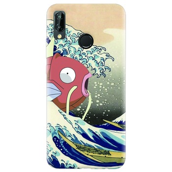 Husa silicon pentru Huawei P20 Lite, Great Wave Fish Husa silicon pentru Huawei P20 Lite, Great Wave Fish