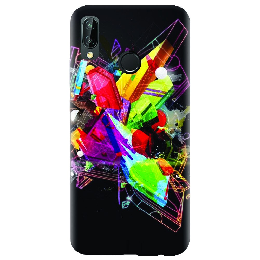 Husa silicon pentru Huawei P20 Lite, Abstract Shape