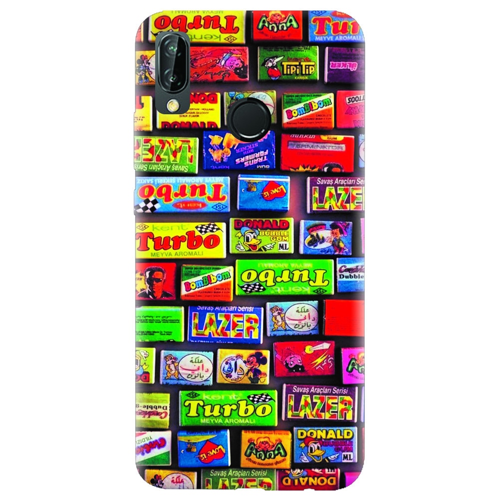 Husa silicon pentru Huawei P20 Lite, Chewing Gum Turbo