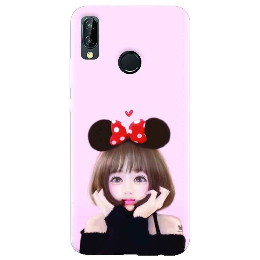 Husa silicon pentru Huawei P20 Lite, Girly 002