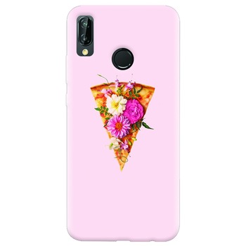 Husa silicon pentru Huawei P20 Lite, Flower Pizza Husa silicon pentru Huawei P20 Lite, Flower Pizza