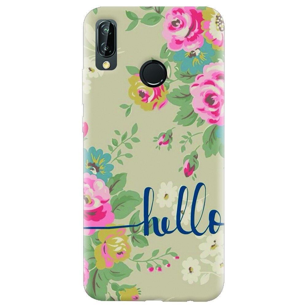 Husa silicon pentru Huawei P20 Lite, Cute Flower Phone
