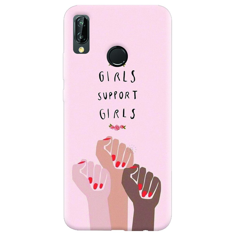 Husa silicon pentru Huawei P20 Lite, Girls Supportgirls