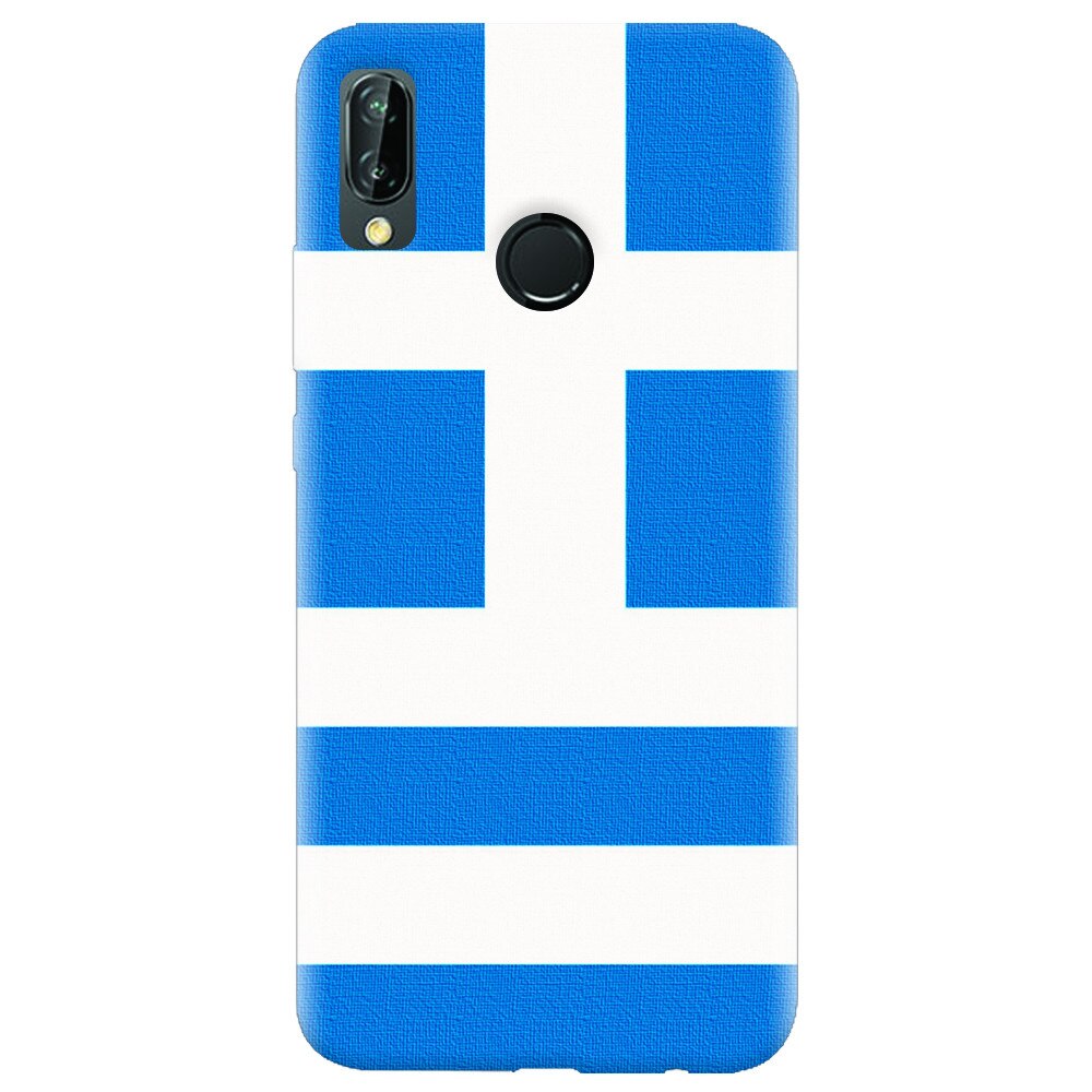 Husa silicon pentru Huawei P20 Lite, Greece Flag