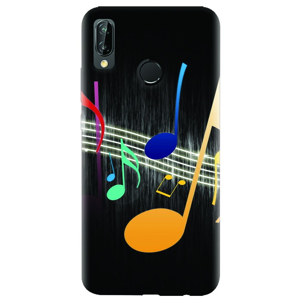 Husa silicon pentru Huawei P20 Lite, Colorful Music