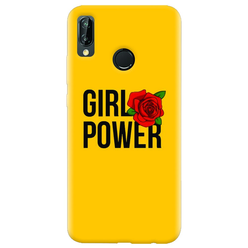 Husa silicon pentru Huawei P20 Lite, Girl Power