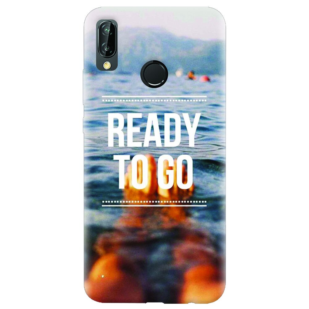 Husa silicon pentru Huawei P20 Lite, Ready To Go Swimming