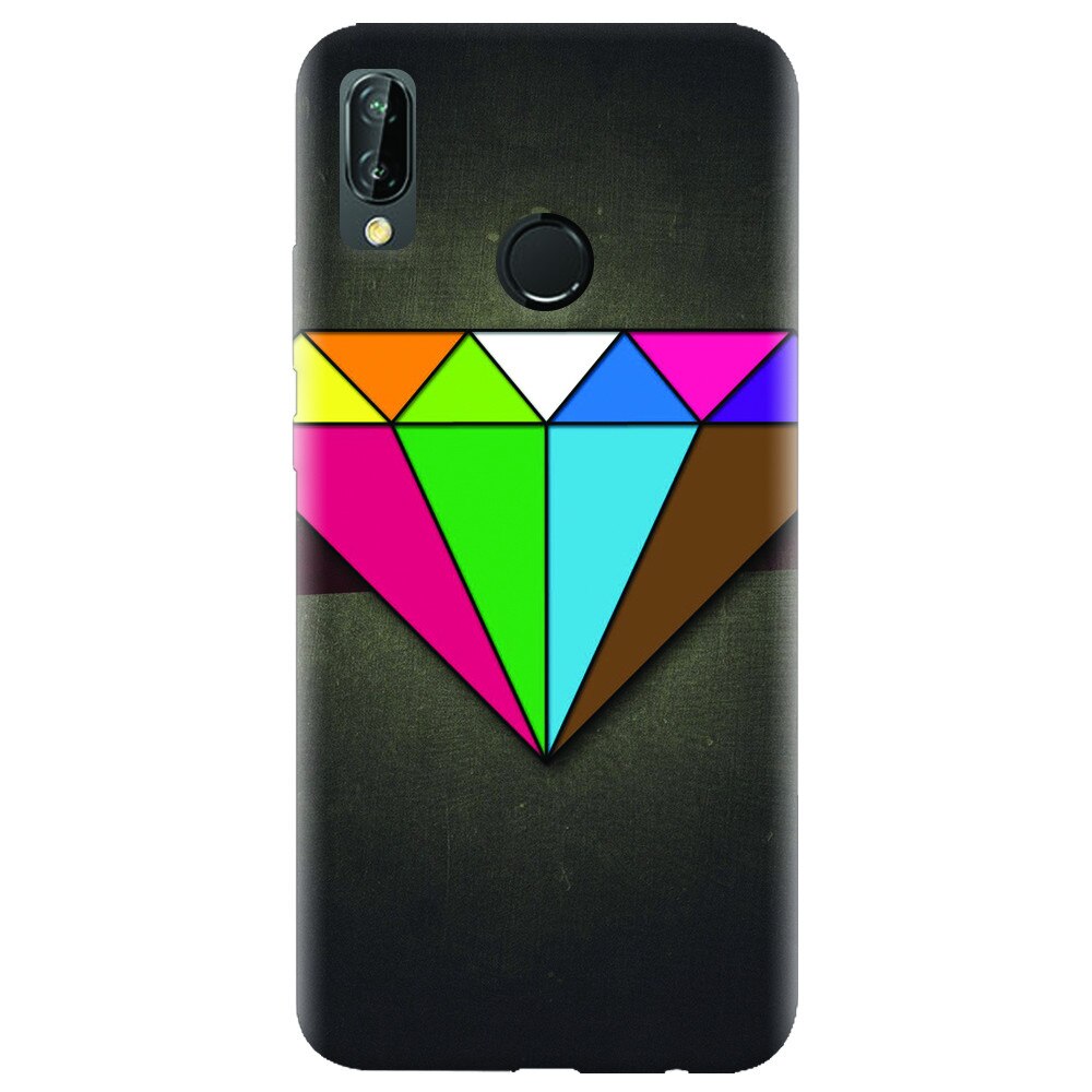 Husa silicon pentru Huawei P20 Lite, Colorful Diamond