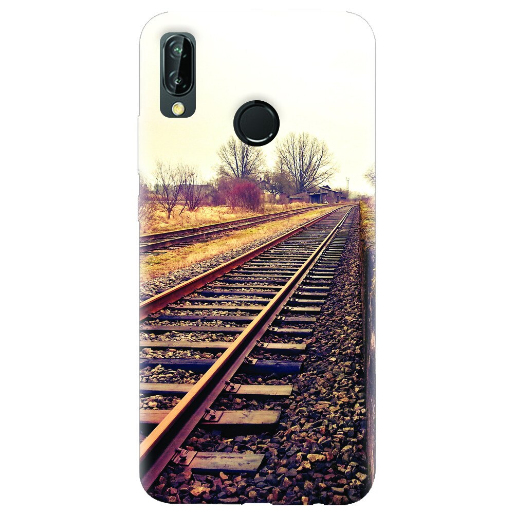 Husa silicon pentru Huawei P20 Lite, Railroad