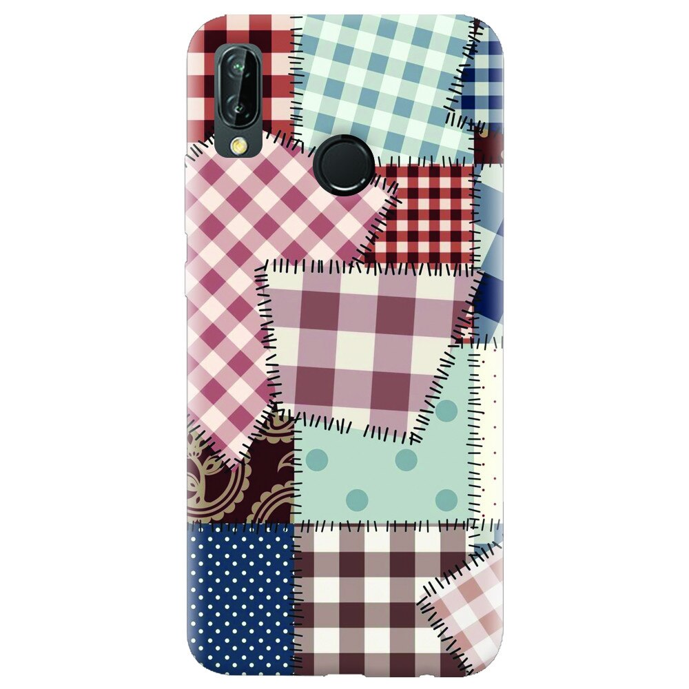Husa silicon pentru Huawei P20 Lite, Patchwork Vector