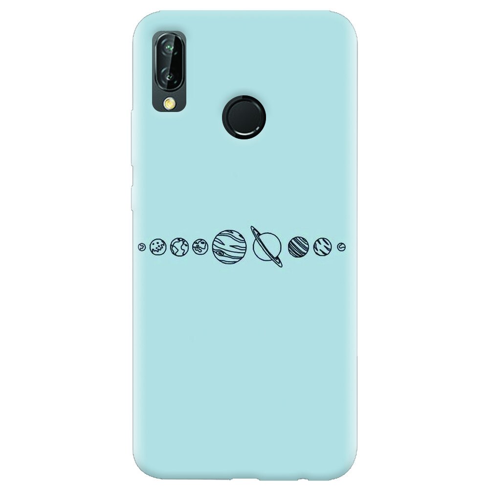 Husa silicon pentru Huawei P20 Lite, Planets
