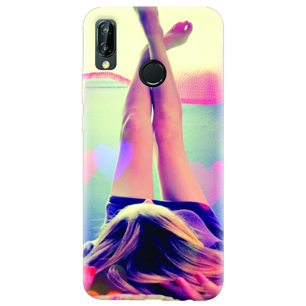 Husa silicon pentru Huawei P20 Lite, Relax Girl