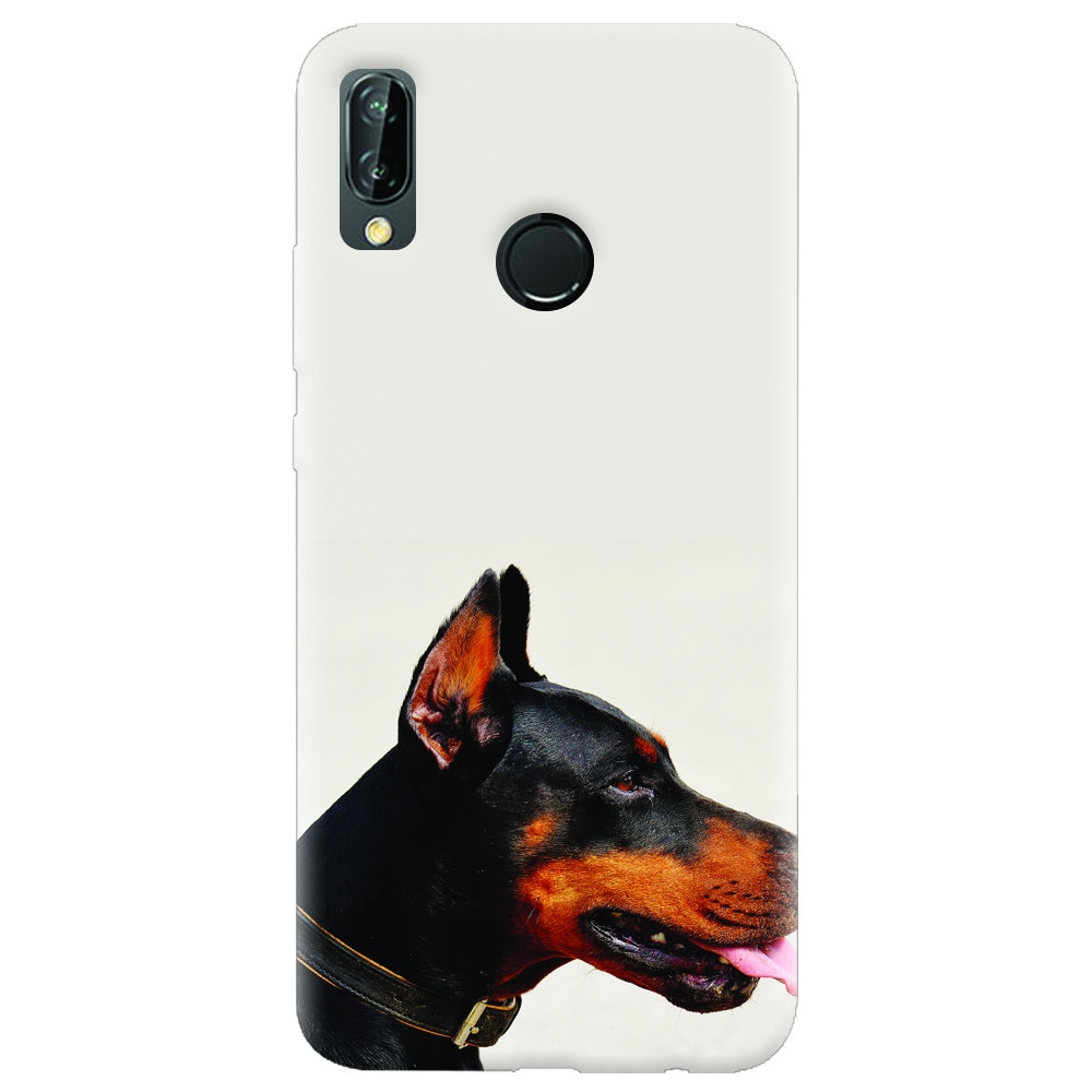 Husa silicon pentru Huawei P20 Lite, Doberman