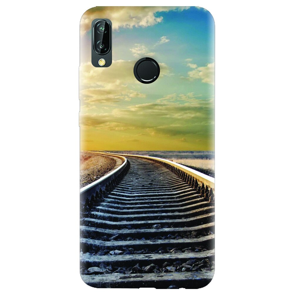 Husa silicon pentru Huawei P20 Lite, Railroad Horizon