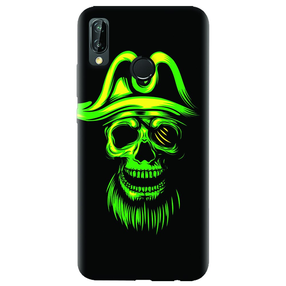 Husa silicon pentru Huawei P20 Lite, Pirate Skull