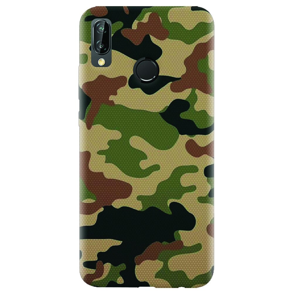 Husa silicon pentru Huawei P20 Lite, Camuflaj