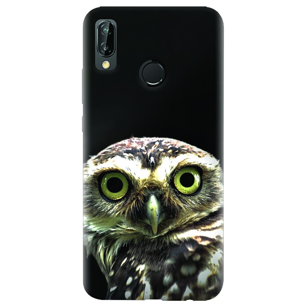 Husa silicon pentru Huawei P20 Lite, Owl In The Dark