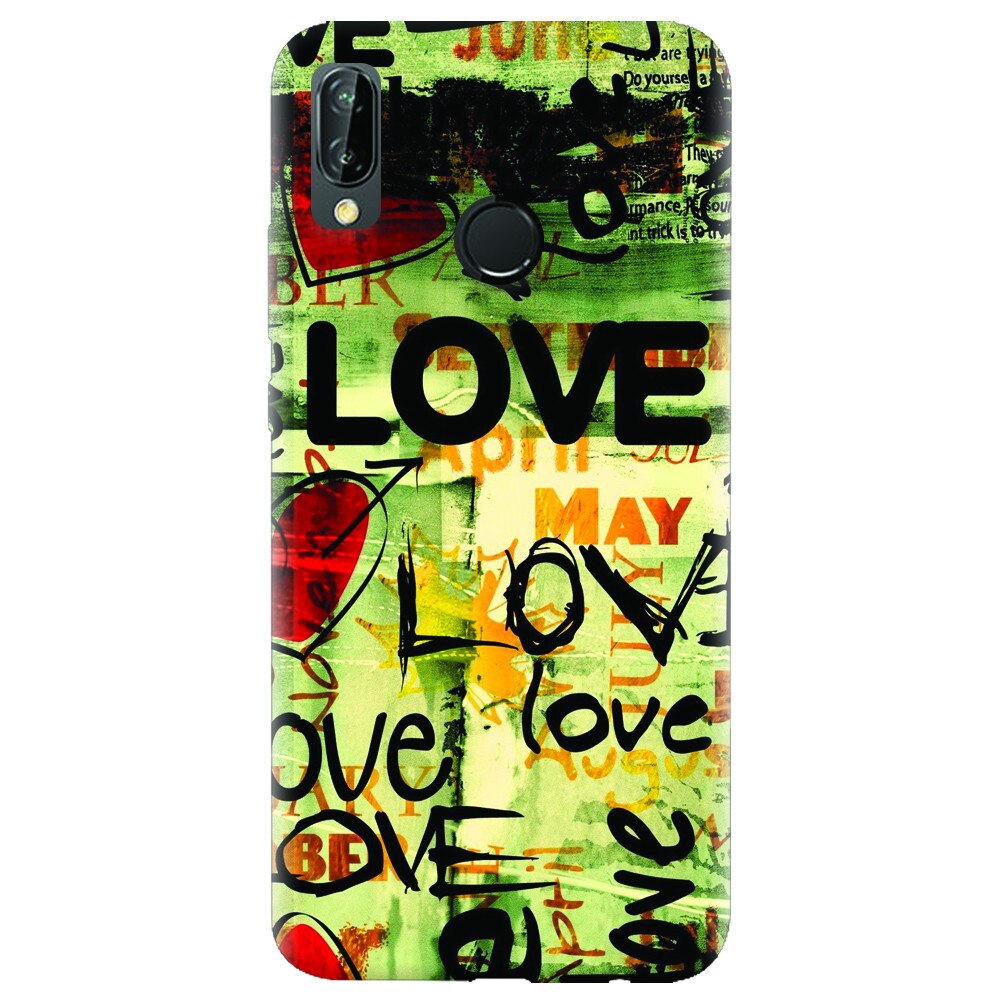 Husa silicon pentru Huawei P20 Lite, Love Artwork
