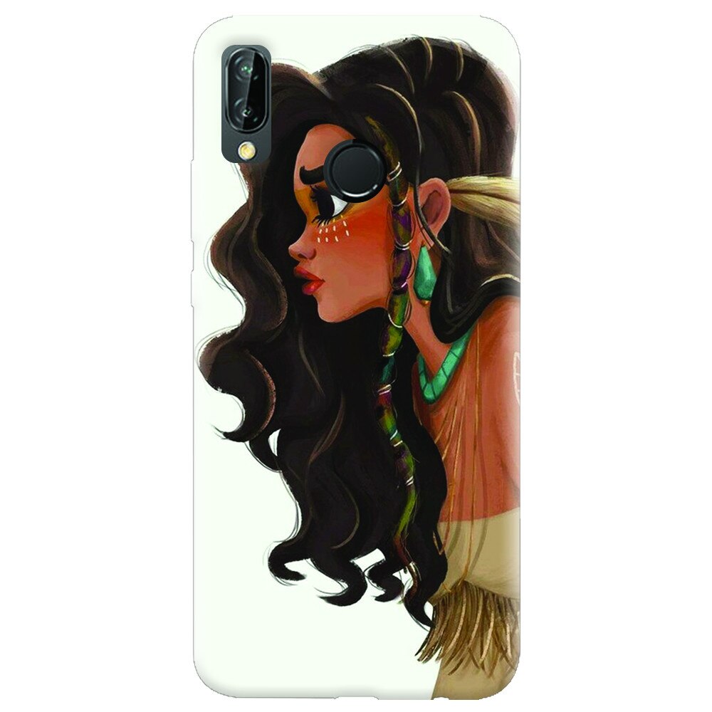 Husa silicon pentru Huawei P20 Lite, Indian Girl