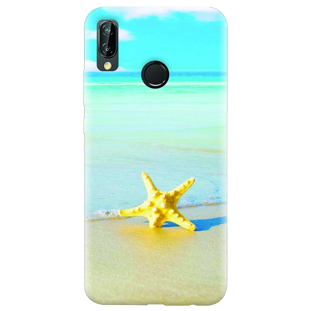 Husa silicon pentru Huawei P20 Lite, Starfish Beach